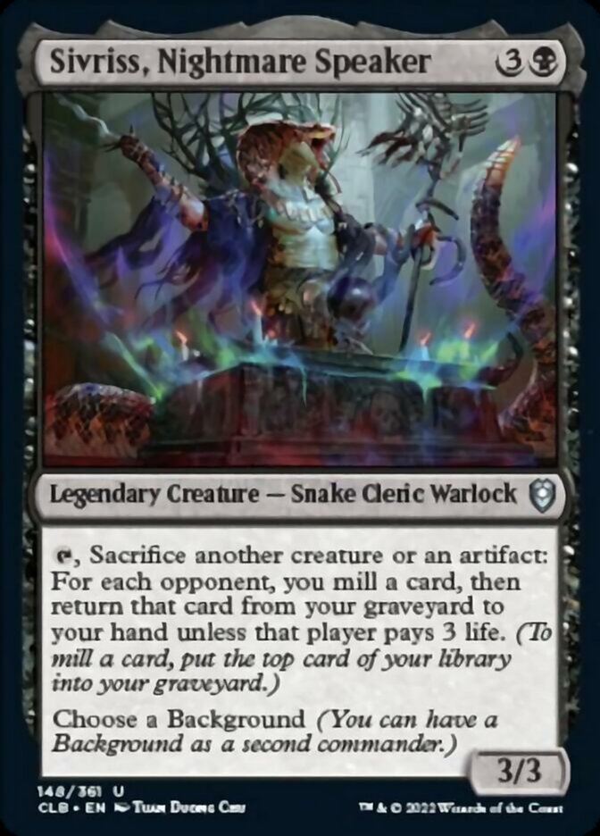 Sivriss, Nightmare Speaker [Commander Legends: Battle for Baldur's Gate] - Trinity Hobby