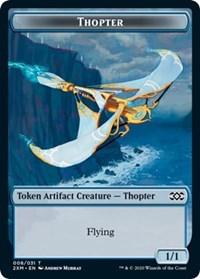 Thopter (008) // Wurm (030) Double-Sided Token [Double Masters Tokens] - Trinity Hobby