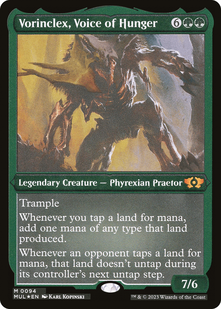 Vorinclex, Voice of Hunger (Foil Etched) [Multiverse Legends] - Trinity Hobby