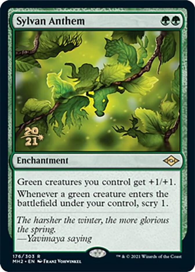 Sylvan Anthem [Modern Horizons 2 Prerelease Promos] - Trinity Hobby