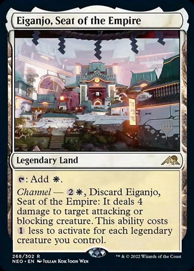 Eiganjo, Seat of the Empire (Promo Pack) [Kamigawa: Neon Dynasty Promos] - Trinity Hobby