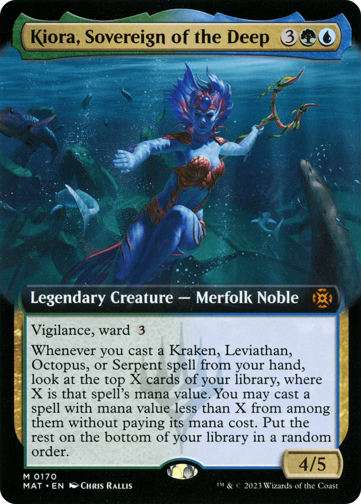 Kiora, Sovereign of the Deep (Extended Art) [March of the Machine: The Aftermath] - Trinity Hobby