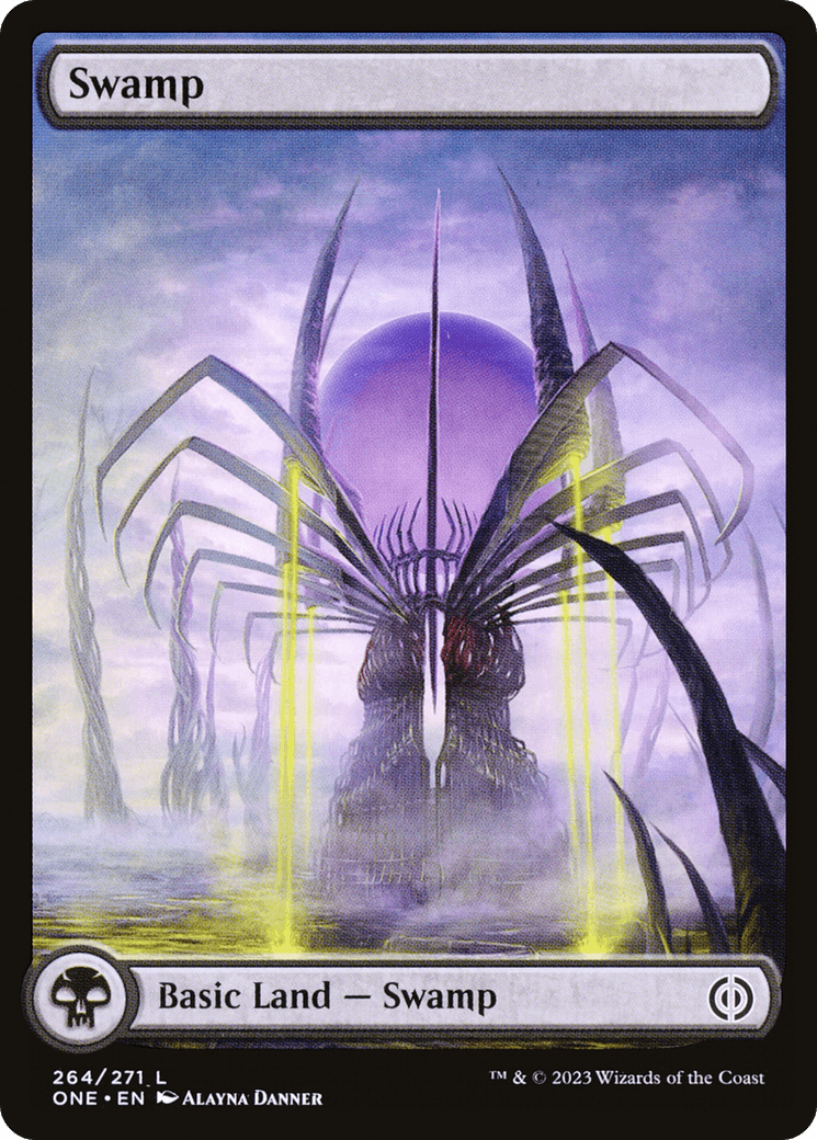 Swamp (264) (Full-Art) [Phyrexia: All Will Be One] - Trinity Hobby