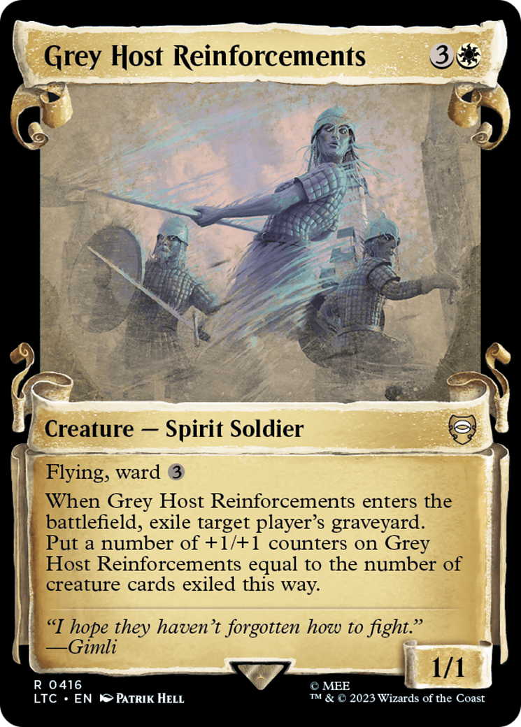 Grey Host Reinforcements [The Lord of the Rings: Tales of Middle-Earth Commander Showcase Scrolls] - Trinity Hobby