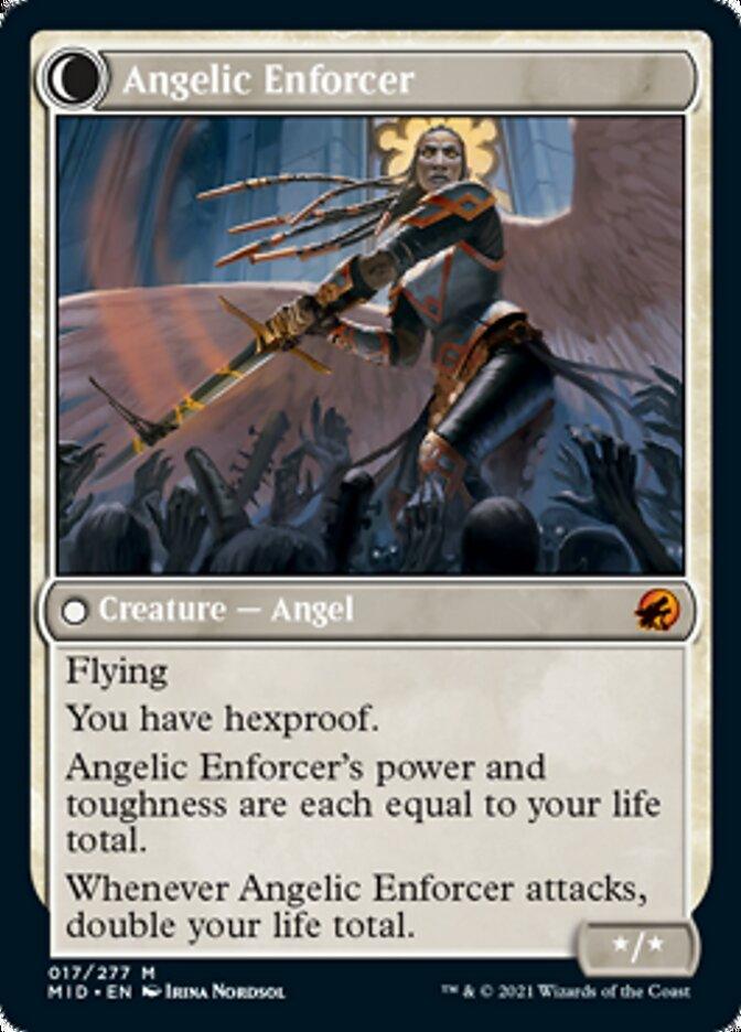 Enduring Angel // Angelic Enforcer [Innistrad: Midnight Hunt] - Trinity Hobby
