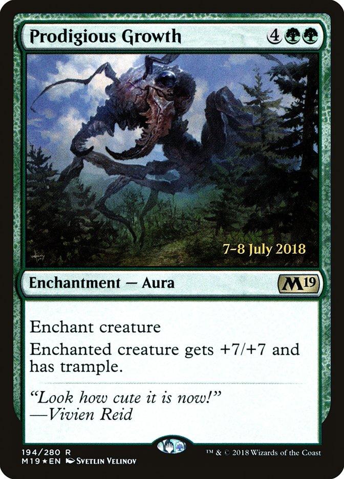 Prodigious Growth [Core Set 2019 Prerelease Promos] - Trinity Hobby