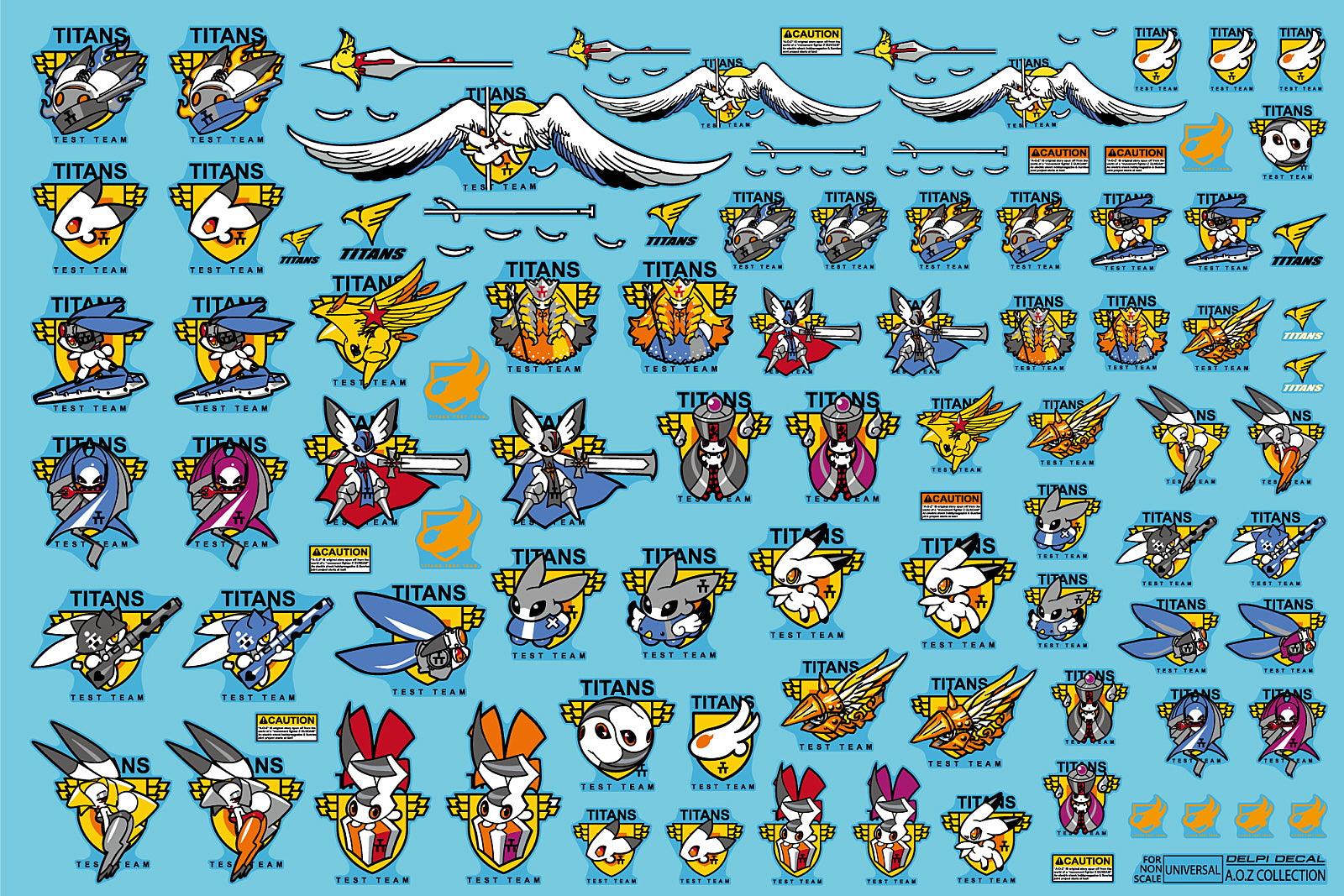 AOZ UNIVERSAL CHARACTER WATER DECAL - Trinity Hobby