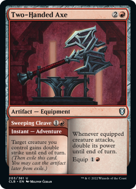 Two-Handed Axe // Sweeping Cleave [Commander Legends: Battle for Baldur's Gate] - Trinity Hobby