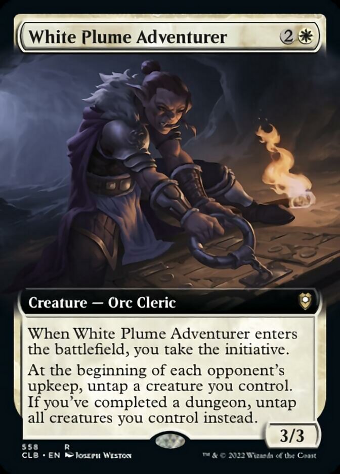 White Plume Adventurer (Extended Art) [Commander Legends: Battle for Baldur's Gate] - Trinity Hobby