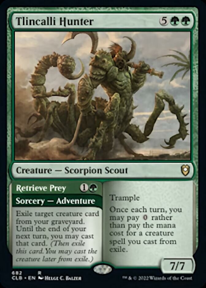 Tlincalli Hunter // Retrieve Prey [Commander Legends: Battle for Baldur's Gate] - Trinity Hobby