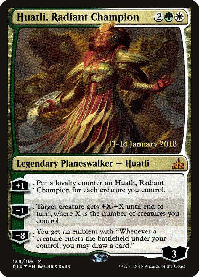 Huatli, Radiant Champion [Rivals of Ixalan Prerelease Promos] - Trinity Hobby