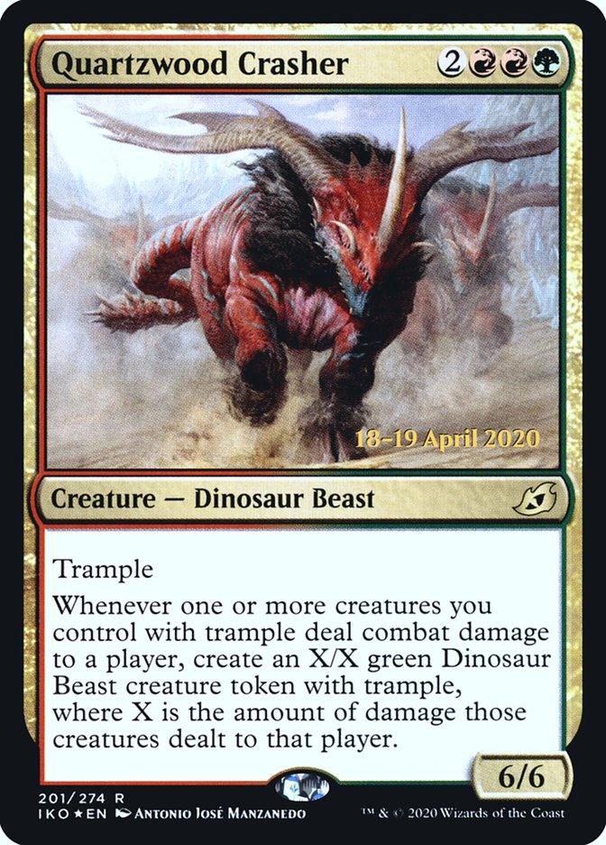 Quartzwood Crasher [Ikoria: Lair of Behemoths Prerelease Promos] - Trinity Hobby