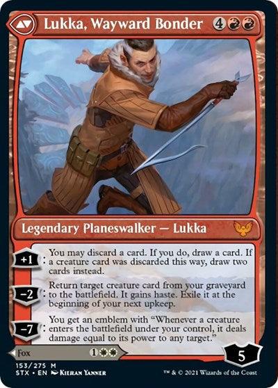 Mila, Crafty Companion // Lukka, Wayward Bonder [Strixhaven: School of Mages Prerelease Promos] - Trinity Hobby
