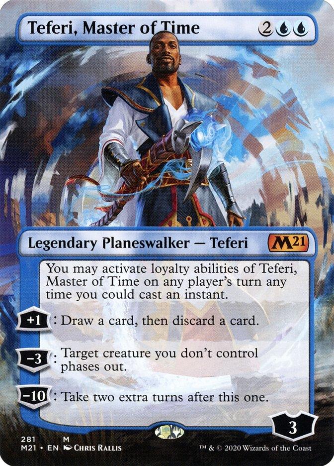 Teferi, Master of Time (Borderless) [Core Set 2021] - Trinity Hobby