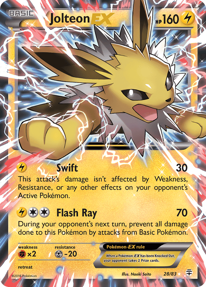 Jolteon EX (28/83) [XY: Generations] - Trinity Hobby