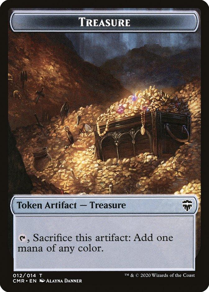 Thrull // Treasure Double-Sided Token [Commander Legends Tokens] - Trinity Hobby