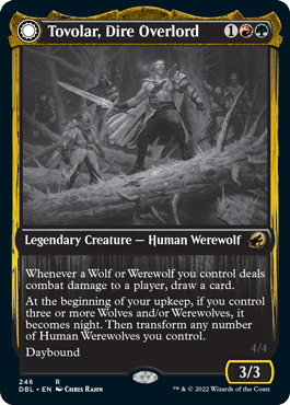 Tovolar, Dire Overlord // Tovolar, the Midnight Scourge [Innistrad: Double Feature] - Trinity Hobby