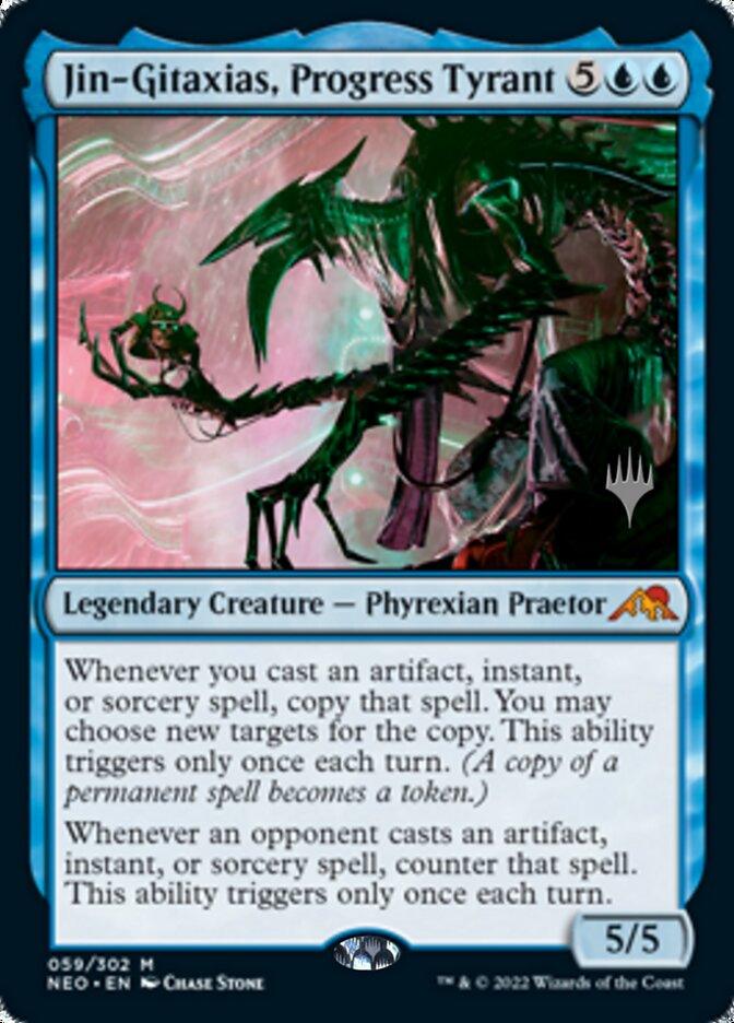 Jin-Gitaxias, Progress Tyrant (Promo Pack) [Kamigawa: Neon Dynasty Promos] - Trinity Hobby
