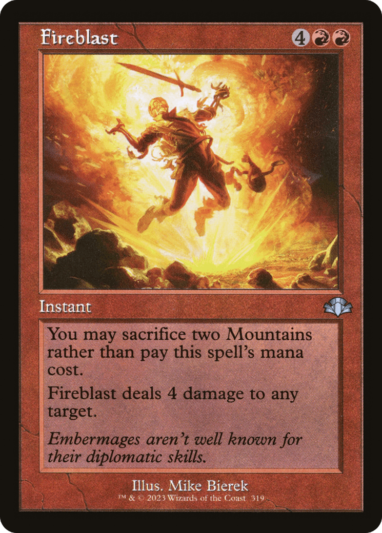Fireblast (Retro) [Dominaria Remastered] - Trinity Hobby