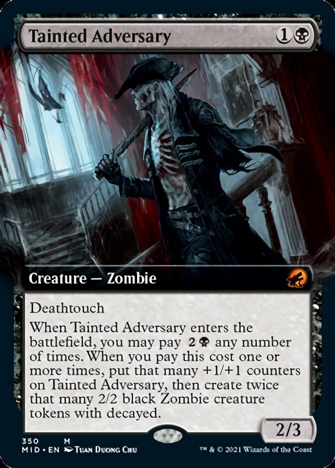 Tainted Adversary (Extended Art) [Innistrad: Midnight Hunt] - Trinity Hobby