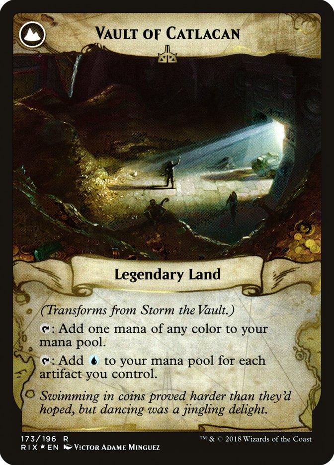 Storm the Vault // Vault of Catlacan [Rivals of Ixalan Prerelease Promos] - Trinity Hobby