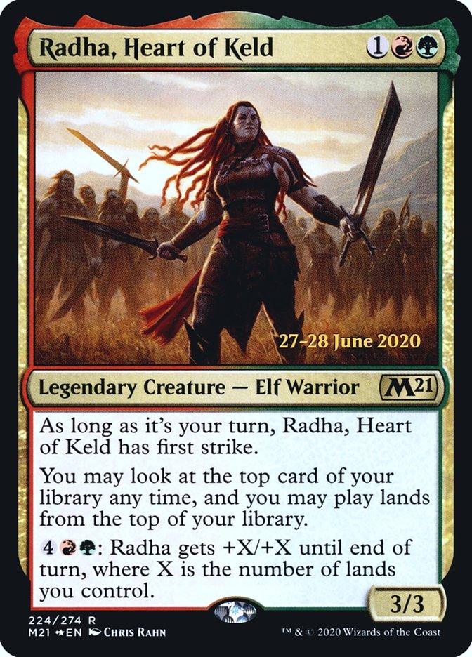 Radha, Heart of Keld [Core Set 2021 Prerelease Promos] - Trinity Hobby