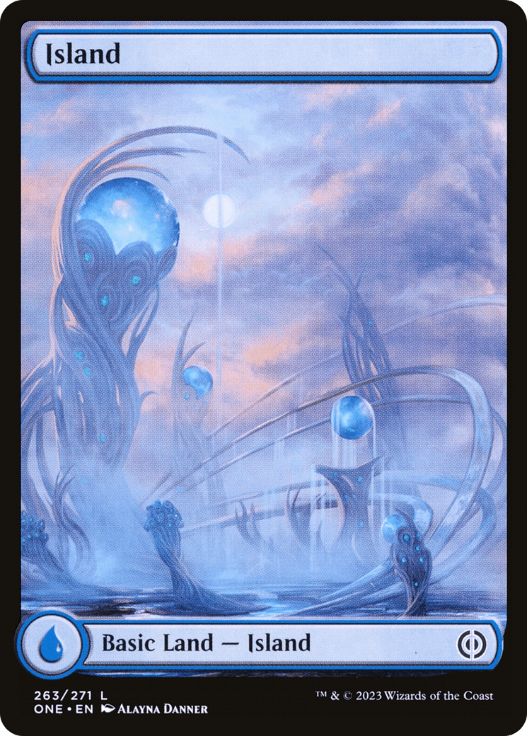 Island (263) (Full-Art) [Phyrexia: All Will Be One] - Trinity Hobby