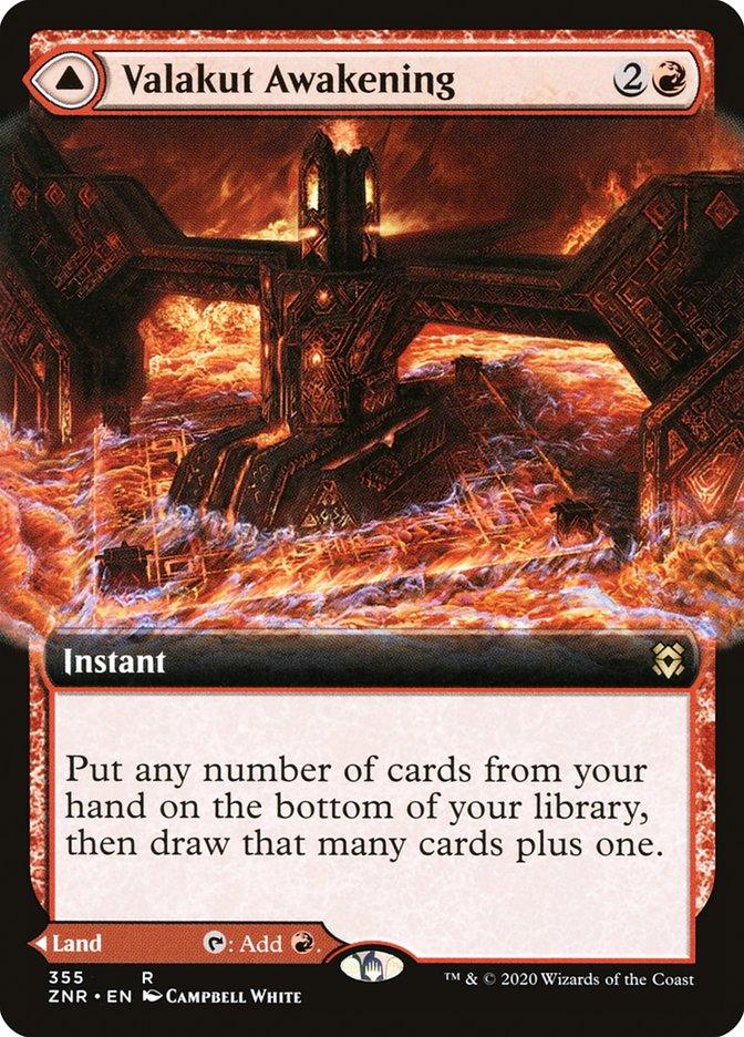 Valakut Awakening // Valakut Stoneforge (Extended Art) [Zendikar Rising] - Trinity Hobby