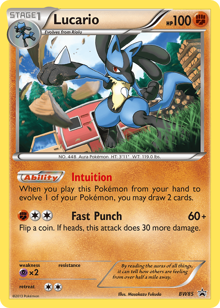 Lucario (BW85) [Black & White: Black Star Promos] - Trinity Hobby
