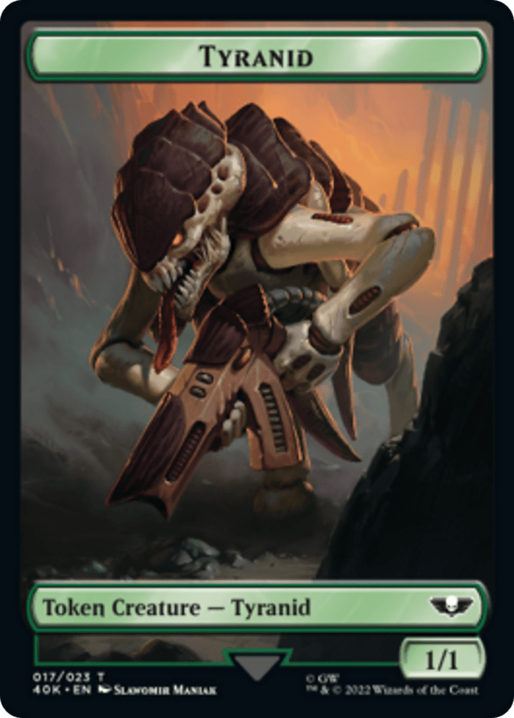 Tyranid (17) // Tyranid (18) Double-Sided Token [Warhammer 40,000 Tokens] - Trinity Hobby