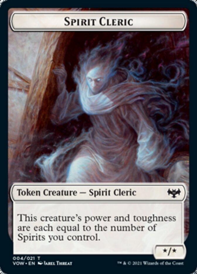 Zombie (008) // Spirit Cleric Double-Sided Token [Innistrad: Crimson Vow Tokens] - Trinity Hobby