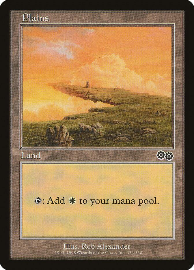 Plains (333) [Urza's Saga] - Trinity Hobby