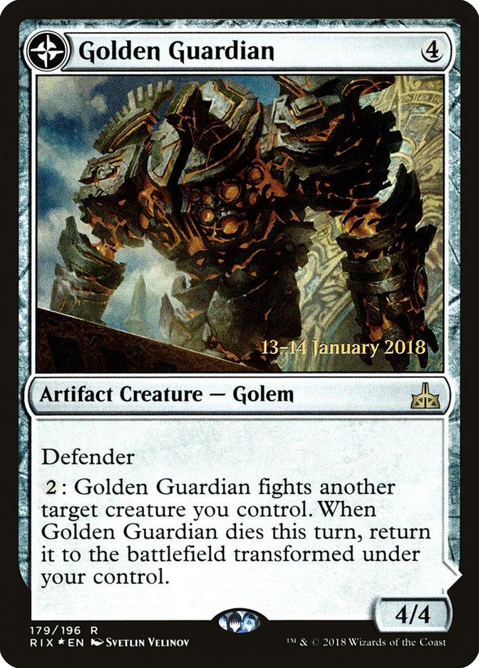 Golden Guardian // Gold-Forge Garrison [Rivals of Ixalan Prerelease Promos] - Trinity Hobby