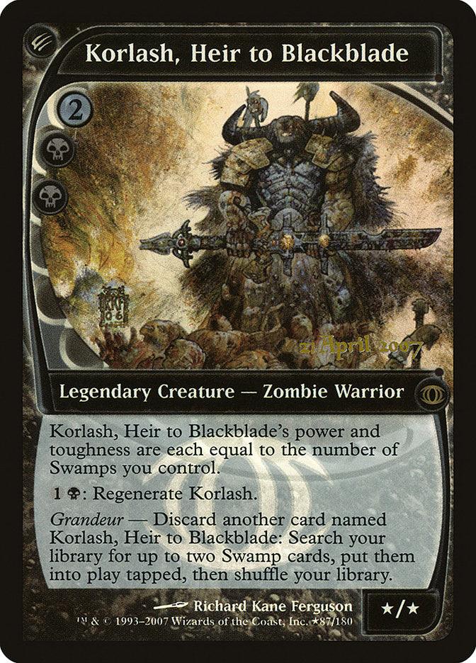 Korlash, Heir to Blackblade [Future Sight Promos] - Trinity Hobby