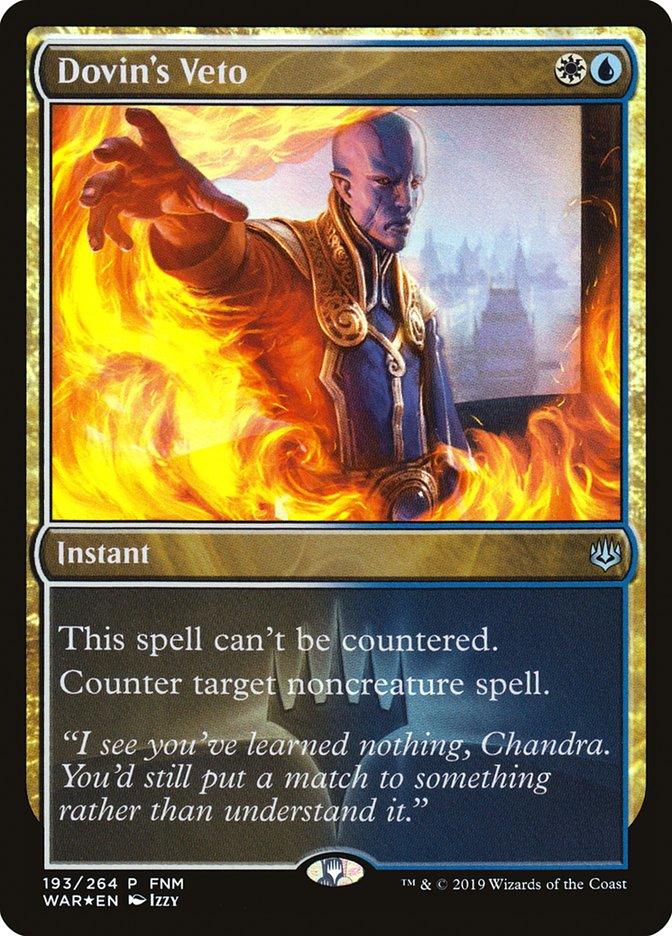 Dovin's Veto (FNM) [War of the Spark Promos] - Trinity Hobby
