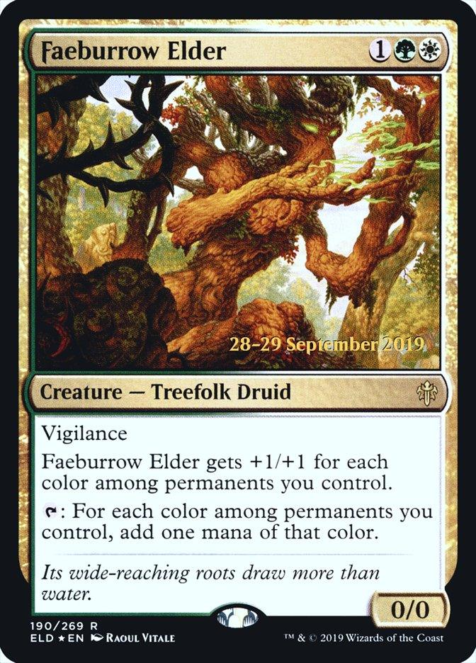 Faeburrow Elder [Throne of Eldraine Prerelease Promos] - Trinity Hobby
