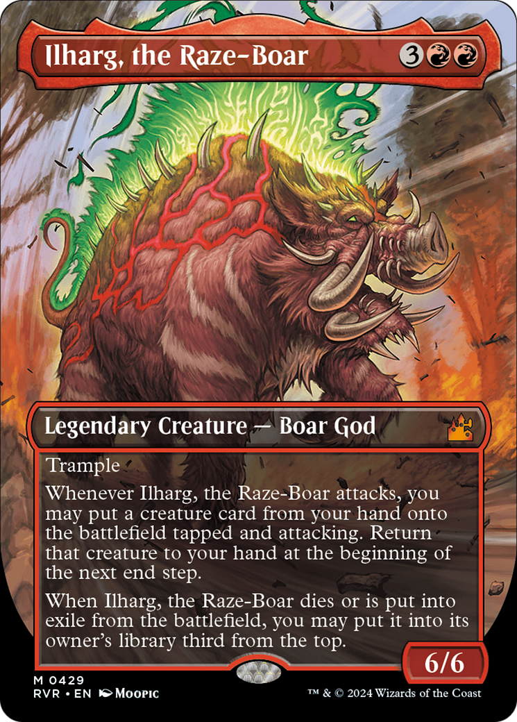 Ilharg, the Raze-Boar (Anime Borderless) [Ravnica Remastered] - Trinity Hobby
