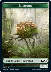 Saproling // Zombie Double-Sided Token [Core Set 2021 Tokens] - Trinity Hobby