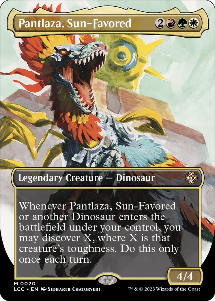 Pantlaza, Sun-Favored (Borderless) [The Lost Caverns of Ixalan Commander] - Trinity Hobby