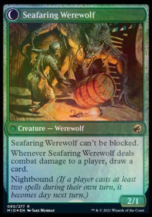 Suspicious Stowaway // Seafaring Werewolf [Innistrad: Midnight Hunt Prerelease Promos] - Trinity Hobby
