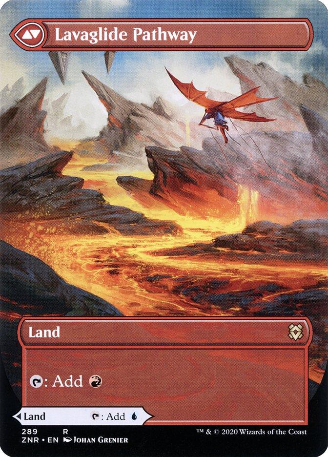 Riverglide Pathway // Lavaglide Pathway (Borderless Alternate Art) [Zendikar Rising] - Trinity Hobby