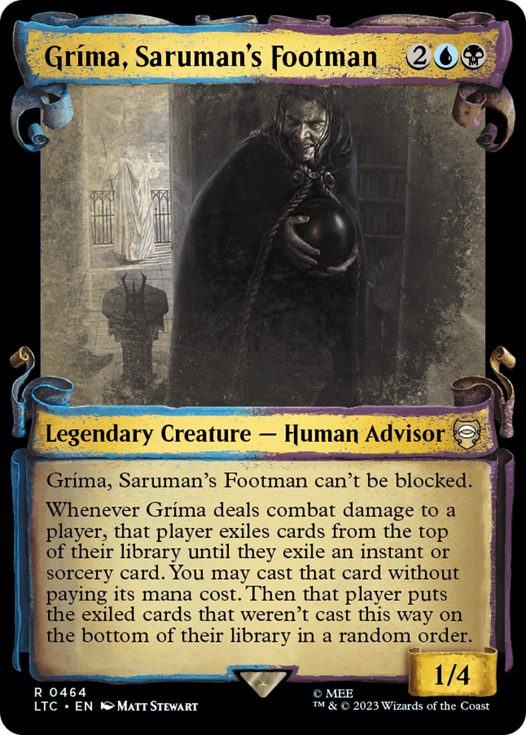 Grima, Saruman's Footman [The Lord of the Rings: Tales of Middle-Earth Commander Showcase Scrolls] - Trinity Hobby