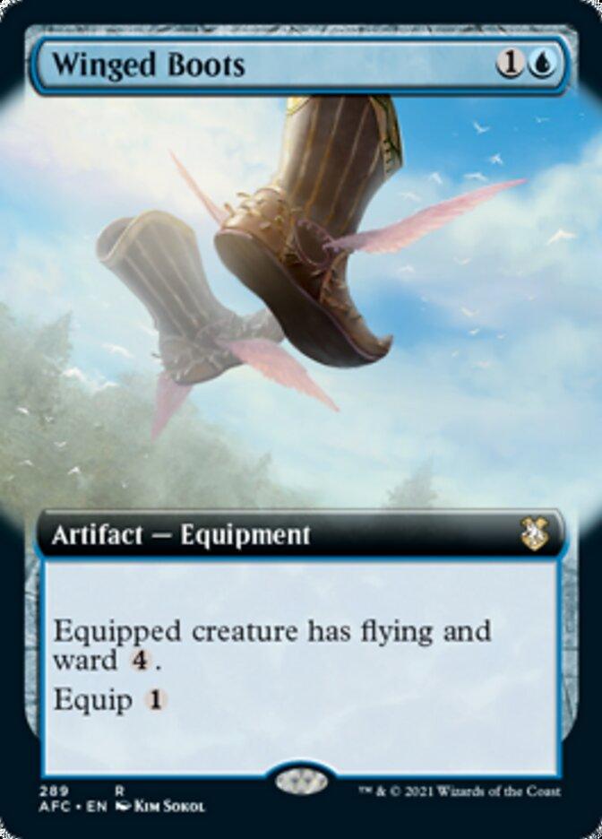 Winged Boots (Extended Art) [Dungeons & Dragons: Adventures in the Forgotten Realms Commander] - Trinity Hobby