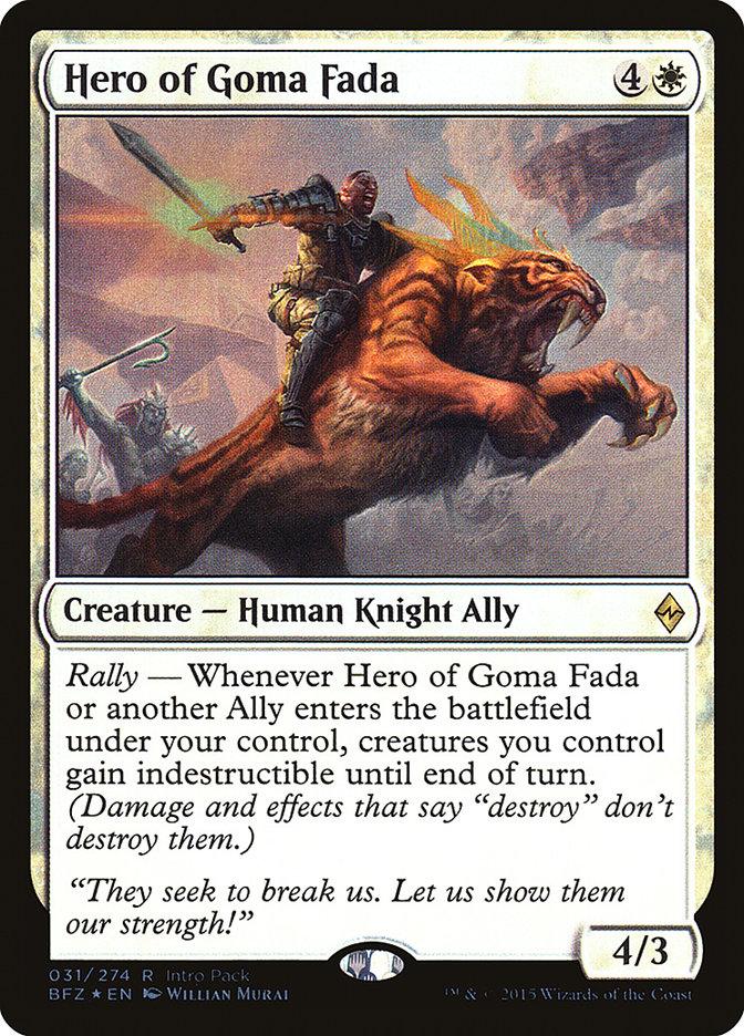 Hero of Goma Fada (Intro Pack) [Battle for Zendikar Promos] - Trinity Hobby