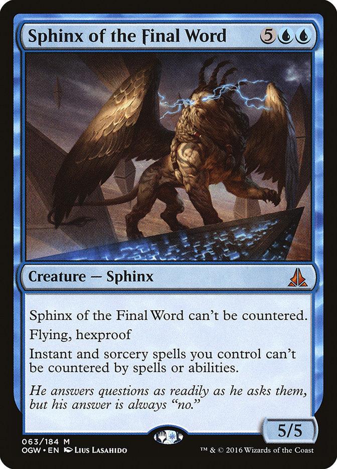 Sphinx of the Final Word [Oath of the Gatewatch] - Trinity Hobby