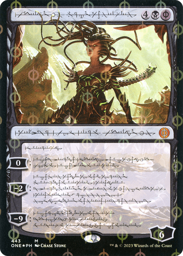 Vraska, Betrayal's Sting (Phyrexian Step-and-Compleat Foil) [Phyrexia: All Will Be One] - Trinity Hobby