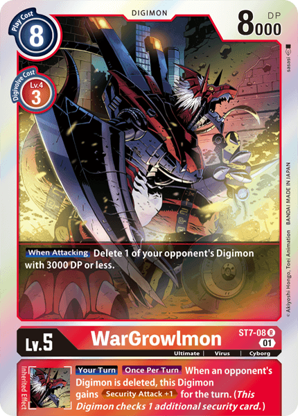 WarGrowlmon [ST7-08] [Starter Deck: Gallantmon]Digimon Trading Card Game