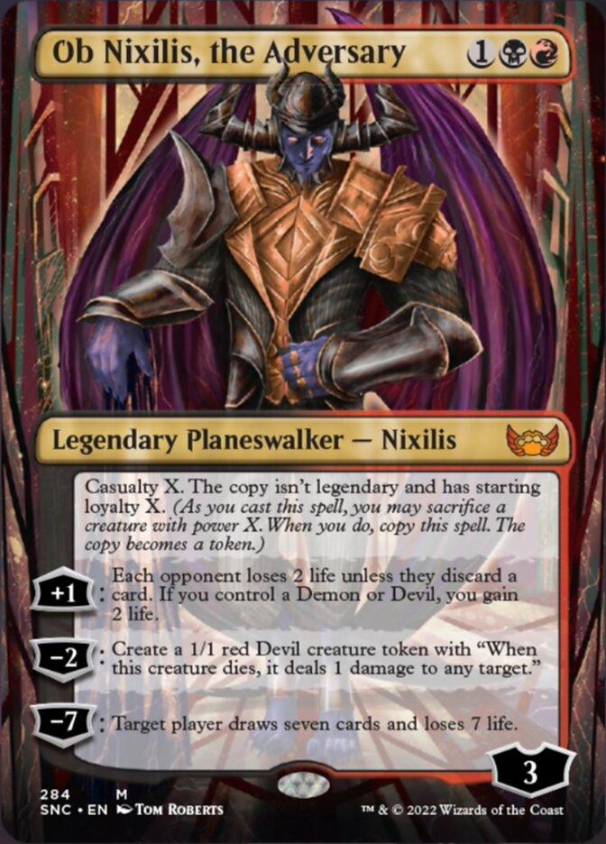 Ob Nixilis, the Adversary (Borderless) [Streets of New Capenna] - Trinity Hobby