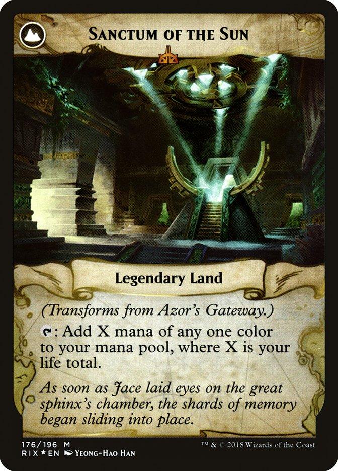 Azor's Gateway // Sanctum of the Sun [Rivals of Ixalan Prerelease Promos] - Trinity Hobby