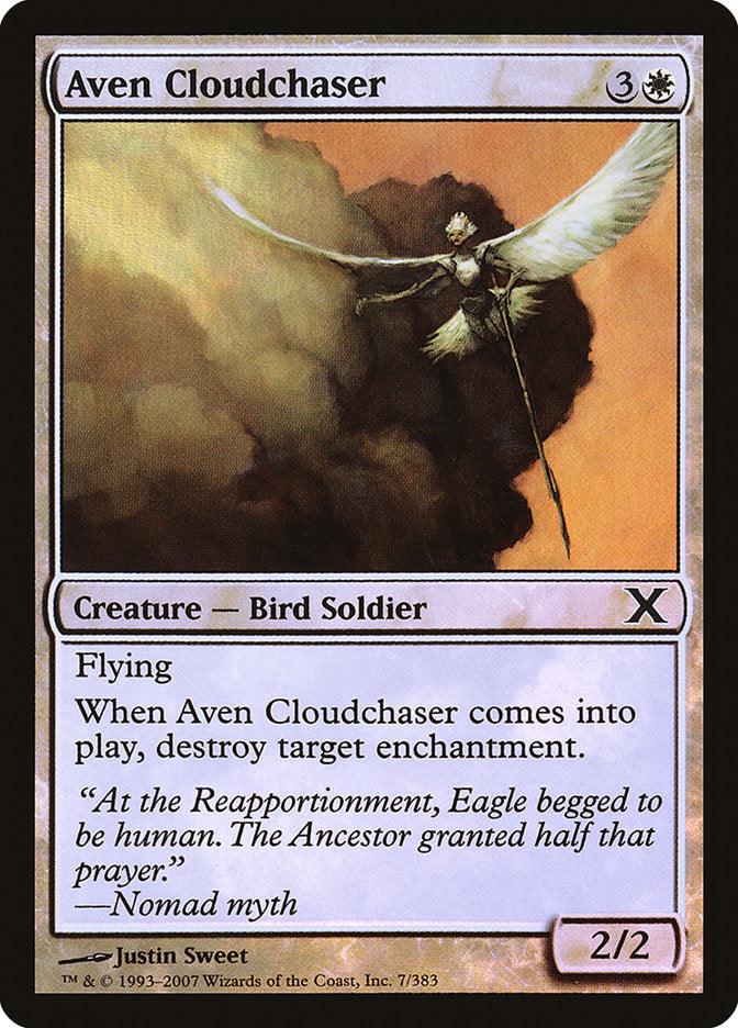 Aven Cloudchaser (Premium Foil) [Tenth Edition] - Trinity Hobby